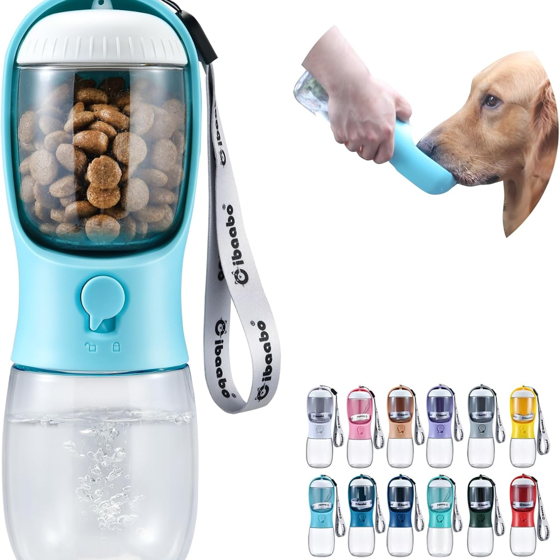 Dual Water & Food Bottle — product view