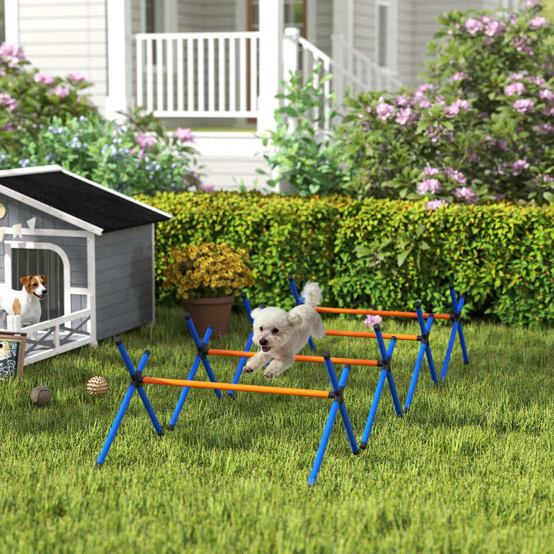 Backyard Dog Agility Set (4-Piece Jump Bars + Carry Bag)