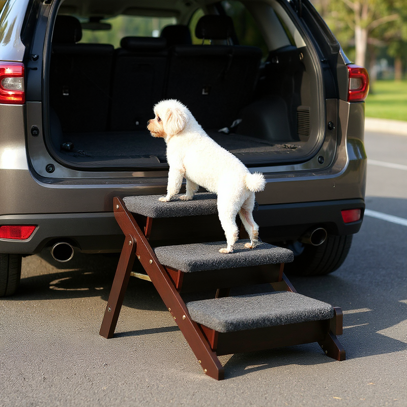 Cab Climbers — 3-Step Folding Dog Stairs