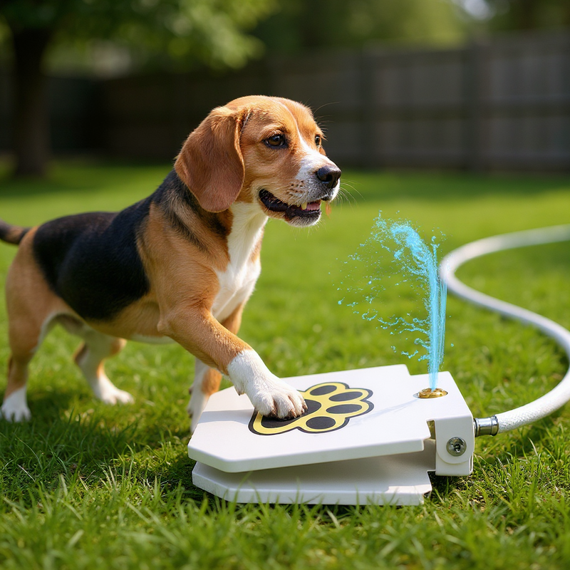 Paw Tap — Hose-Fed Step-On Drink Pedal